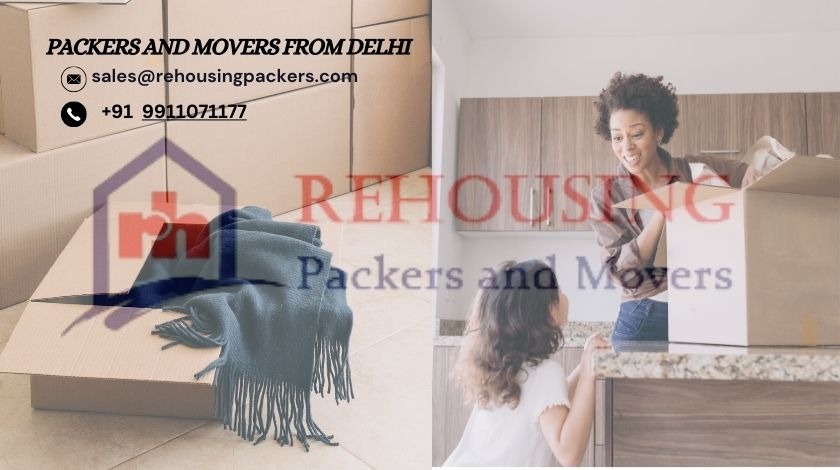 Packers and movers preparing and checking lists in Delhi for a move to Chennai.