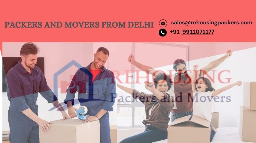 Movers loading a large moving truck for a long-distance relocation from Delhi to Chennai.