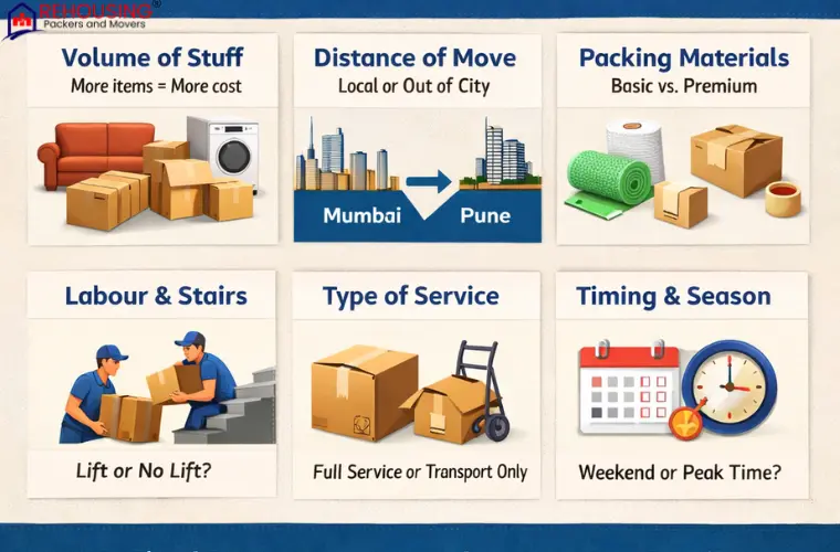 Packers and Movers Charges in Mumbai | How Moving Costs Are Calculated