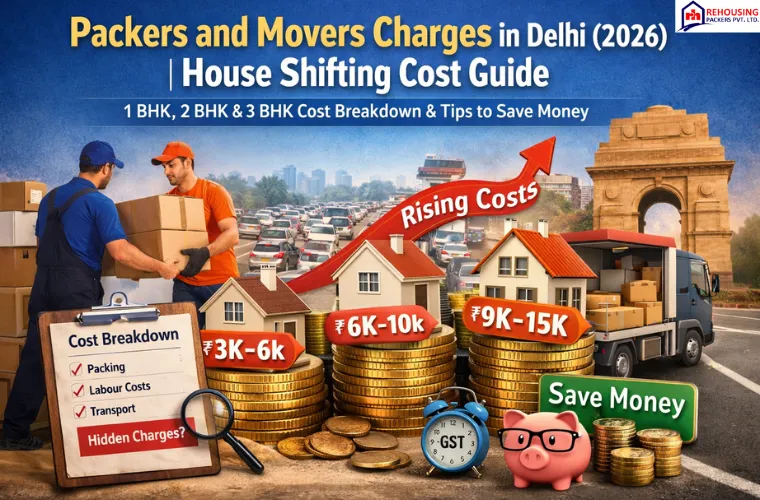 Packers and Movers Charges in Delhi (2026) | House Shifting Cost Guide
