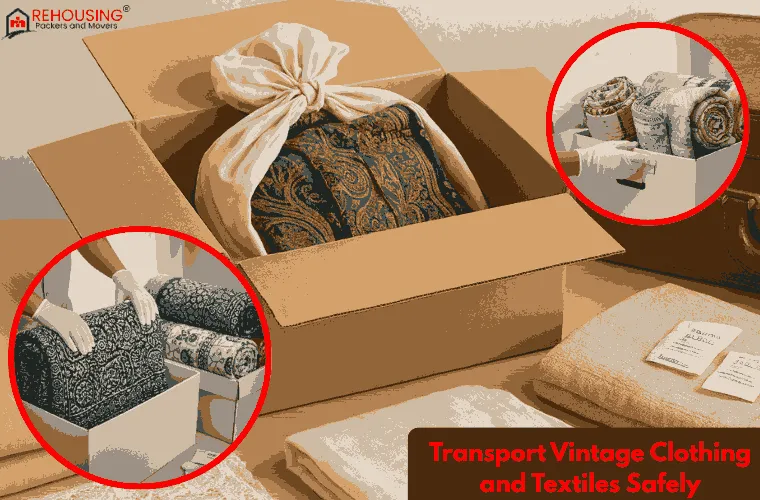 Pack and Transport Vintage Clothing | home Shifting