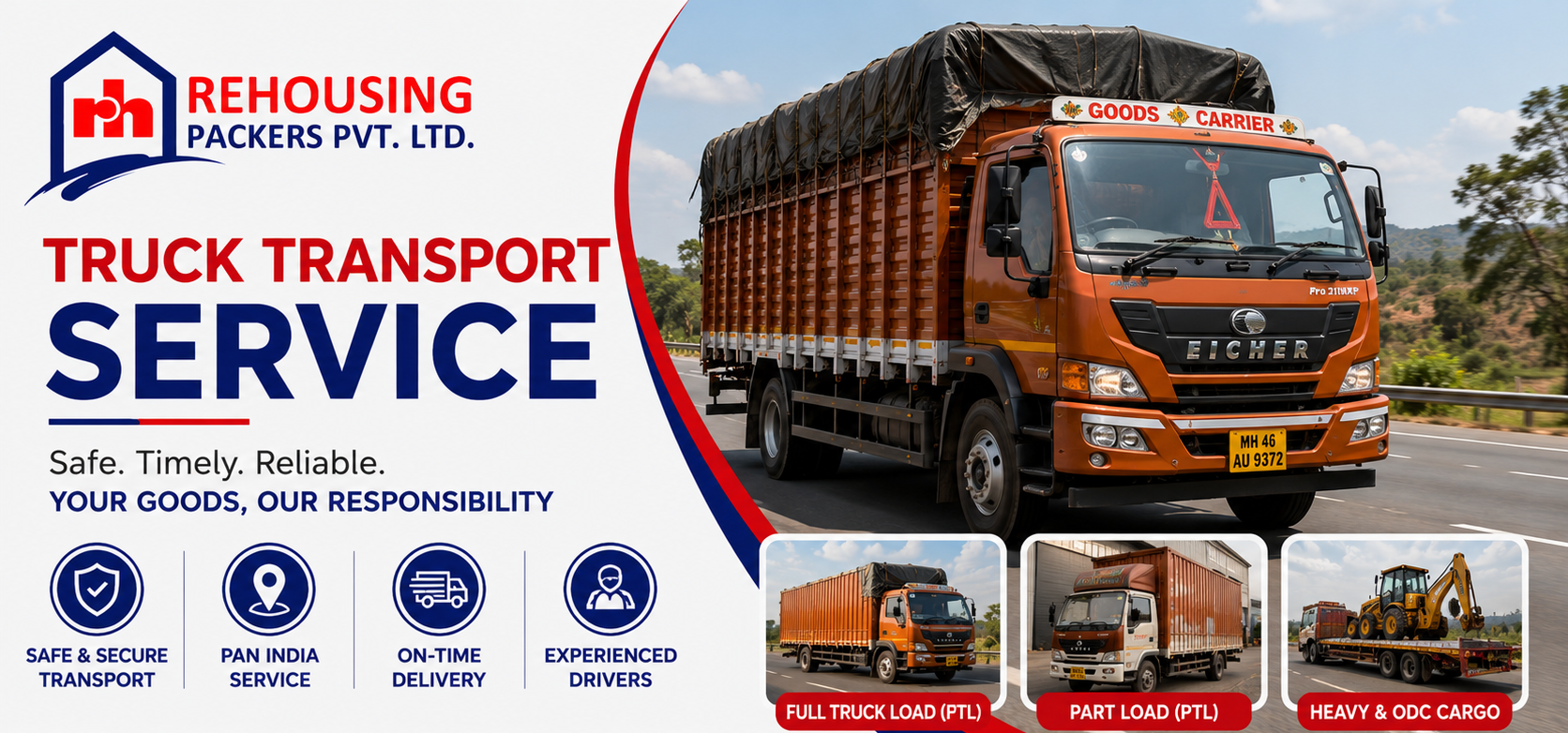 Truck Transport Service Mumbai to Coimbatore - Rehousing Packers