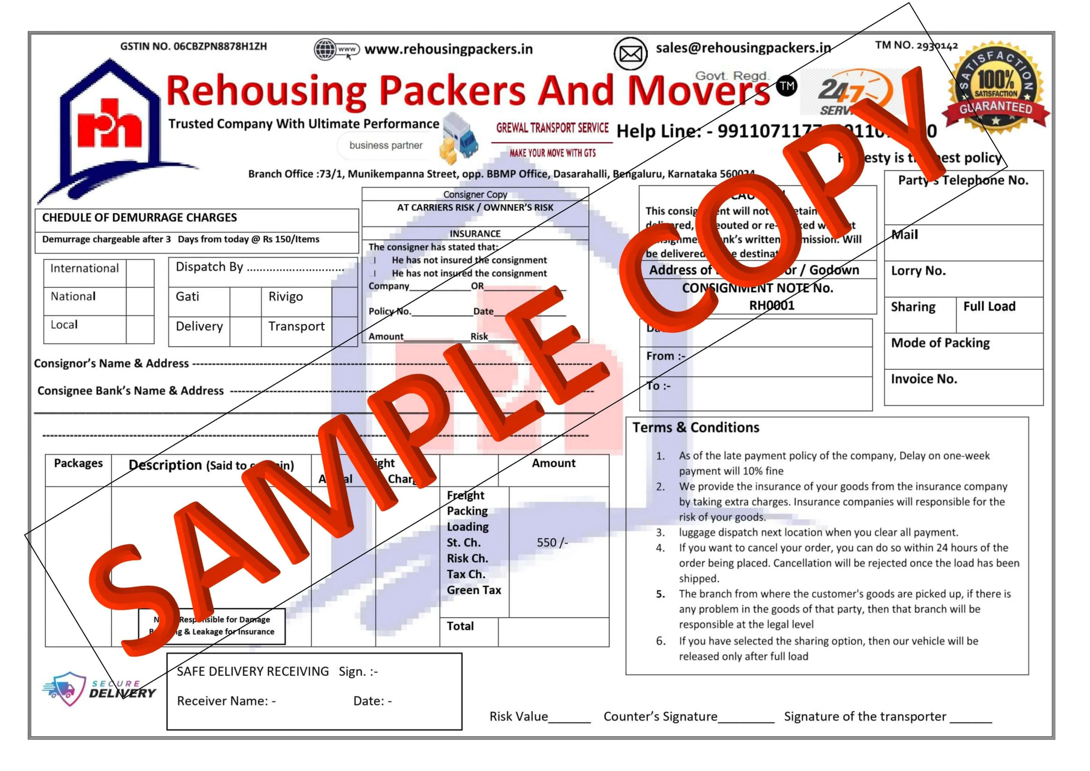 Certified Packers and Movers - Ensure Secure Goods Delivery with Rehousing Packers and Movers